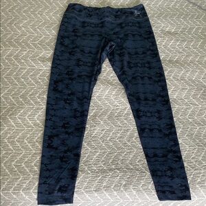Guy Harvey UPF Grey & Black signature almost camo Patterned Leggings